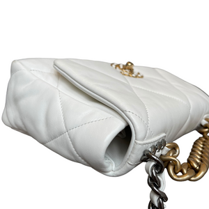 19 Lambskin White Small Mixed Hardware