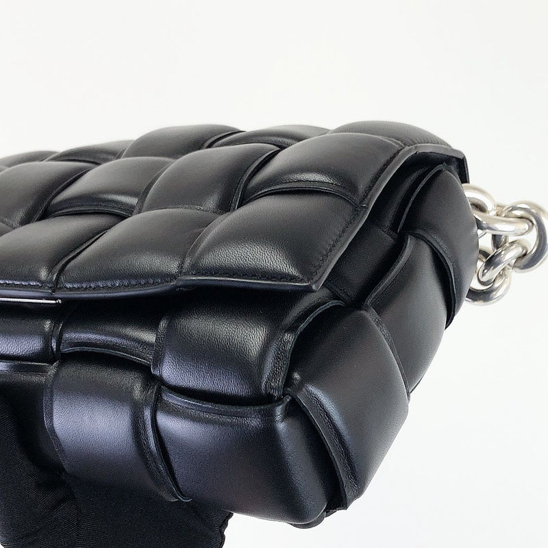 Chain Cassette Bag Leather Black SHW