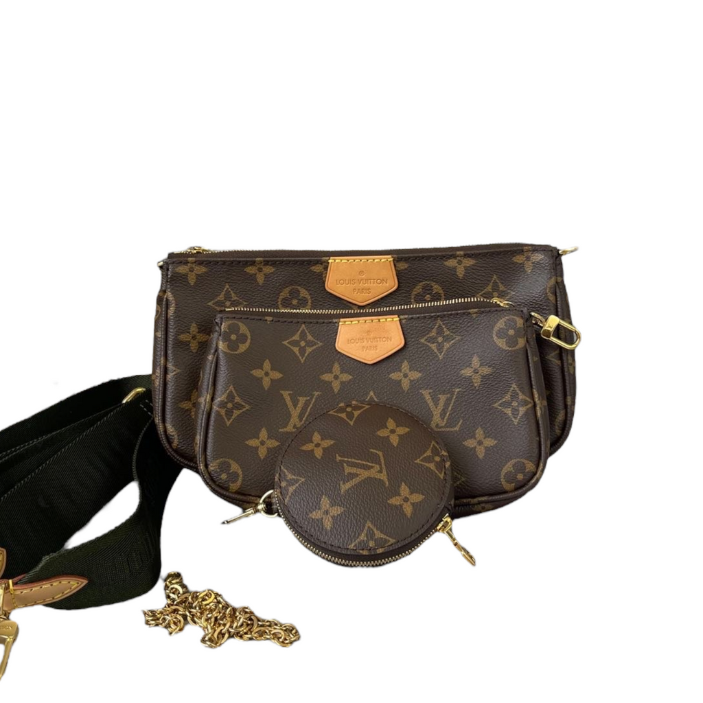 Monogram Multi Pochette Accessoires Khaki GHW