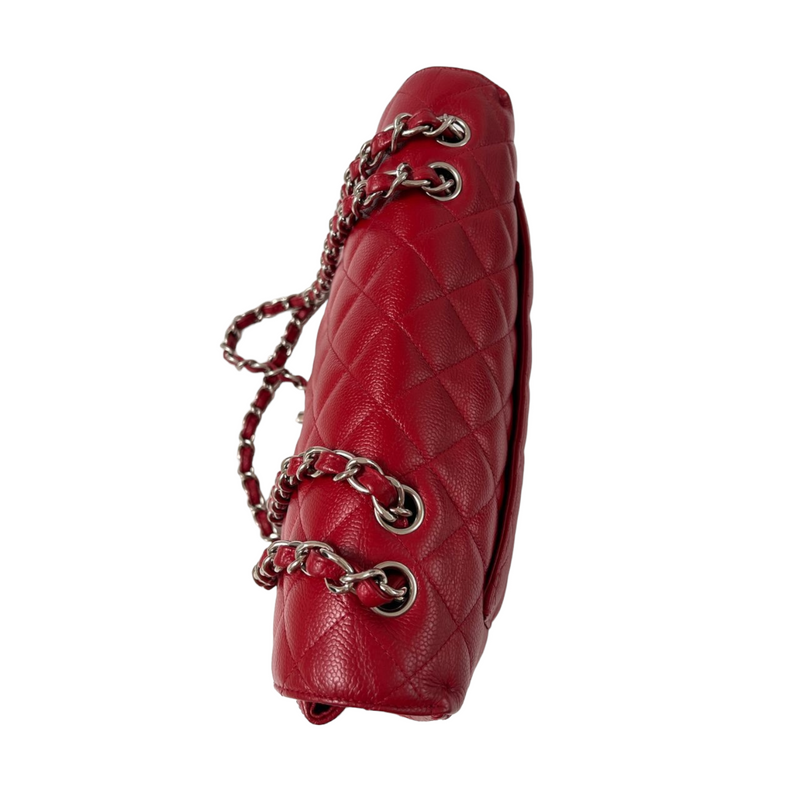 Single Flap Jumbo Caviar Red SHW
