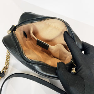 GG Marmont Mini Camera Black GHW