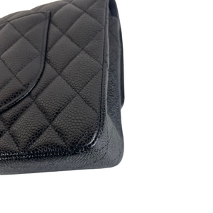 Medium Classic Flap Caviar Black GHW