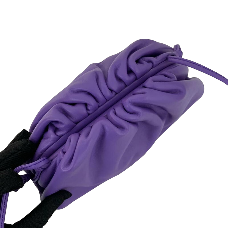 Mini Pouch Leather Purple