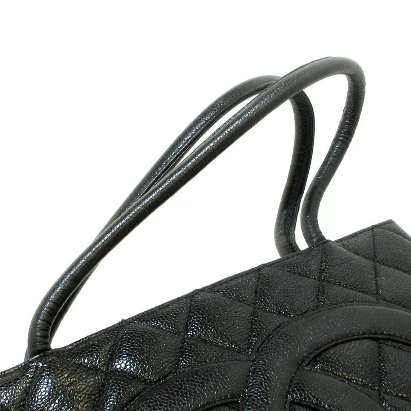 Medallion tote Caviar GHW Black