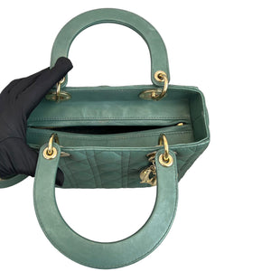 Lady Dior Lambskin Medium Green GHW