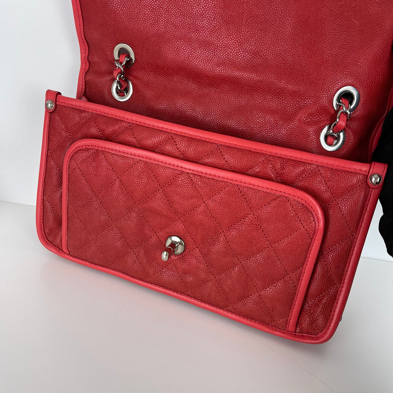 French Riviera Flap Caviar Red SHW