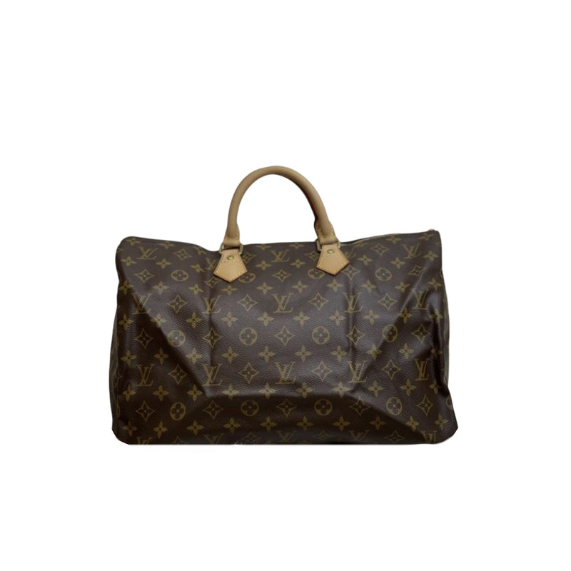 Monogram Speedy 40 Coated Canvas Brown GHW