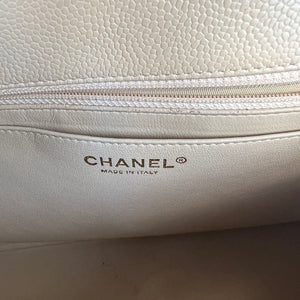 Classic single Flap Beige Jumbo SHW