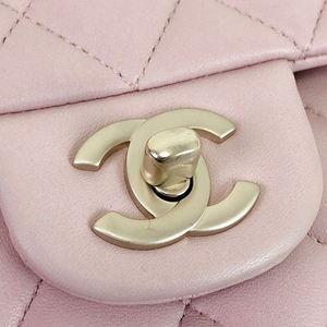 Classic Flap Medium Lambskin Pink GHW