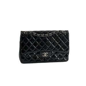 Double Flap Jumbo Patent Black SHW