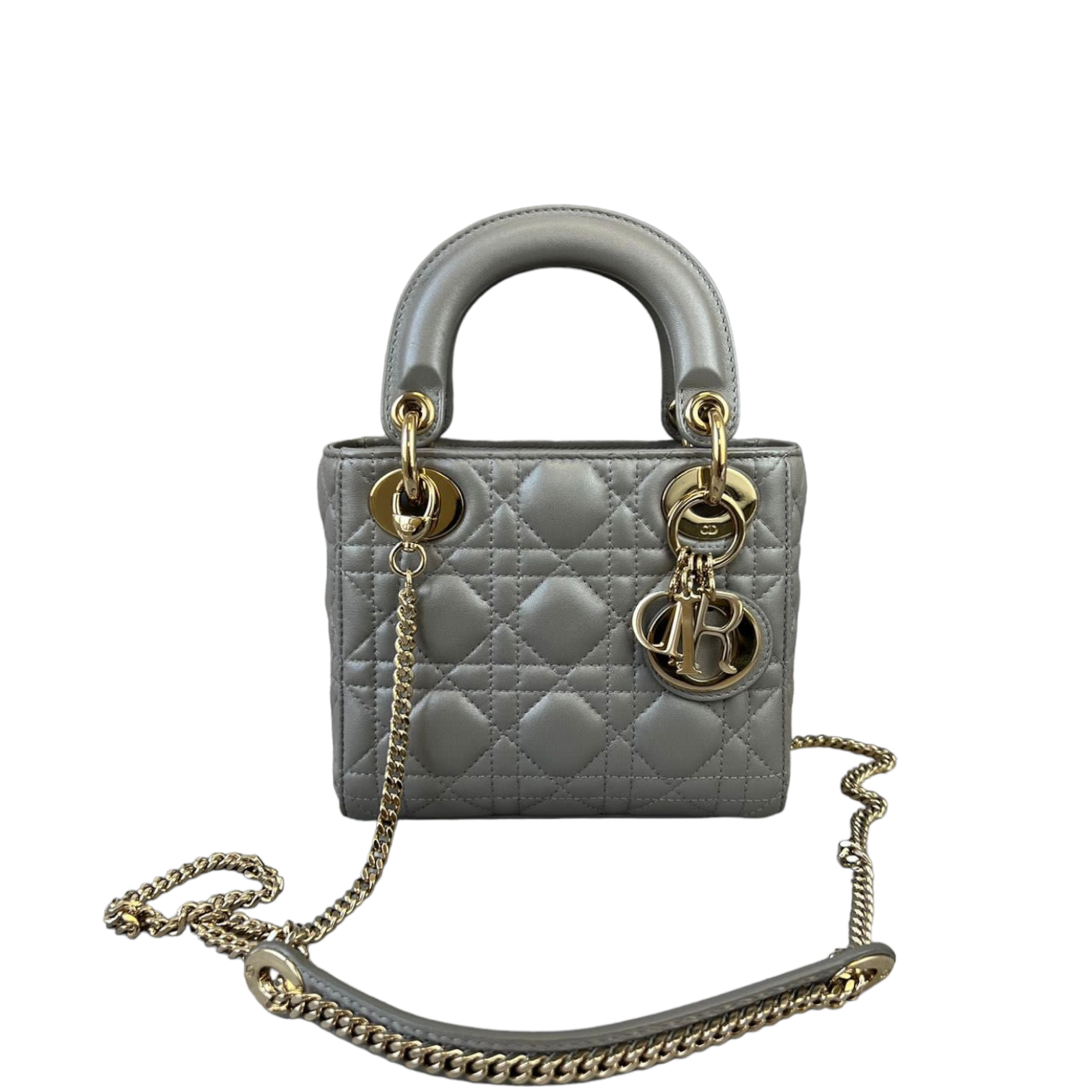 Mini Lady Dior Lambskin Silver GHW – Bag Religion