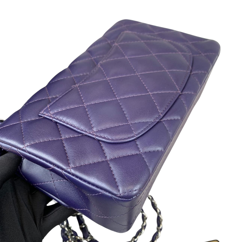 Rectangle Mini Lambskin Purple SHW