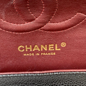 Medium Classic Flap Caviar Black GHW