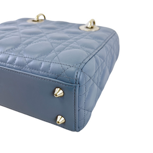 My Lady Dior Lambskin Small Blue GHW