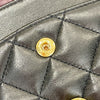 Vintage Classic Double Flap Bag Lambskin Small Black GHW