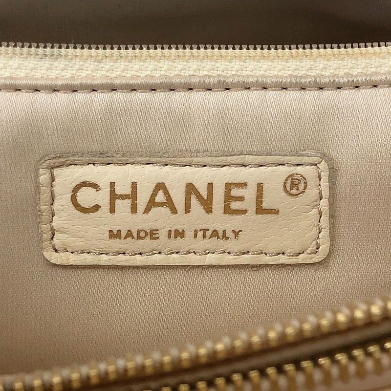 GST Grand Shopping Tote Beige Caviar GHW