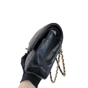 Classic Flap Black Medium Lambskin GHW