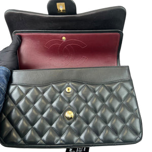 Classic Double Flap Jumbo Lambskin Black GHW