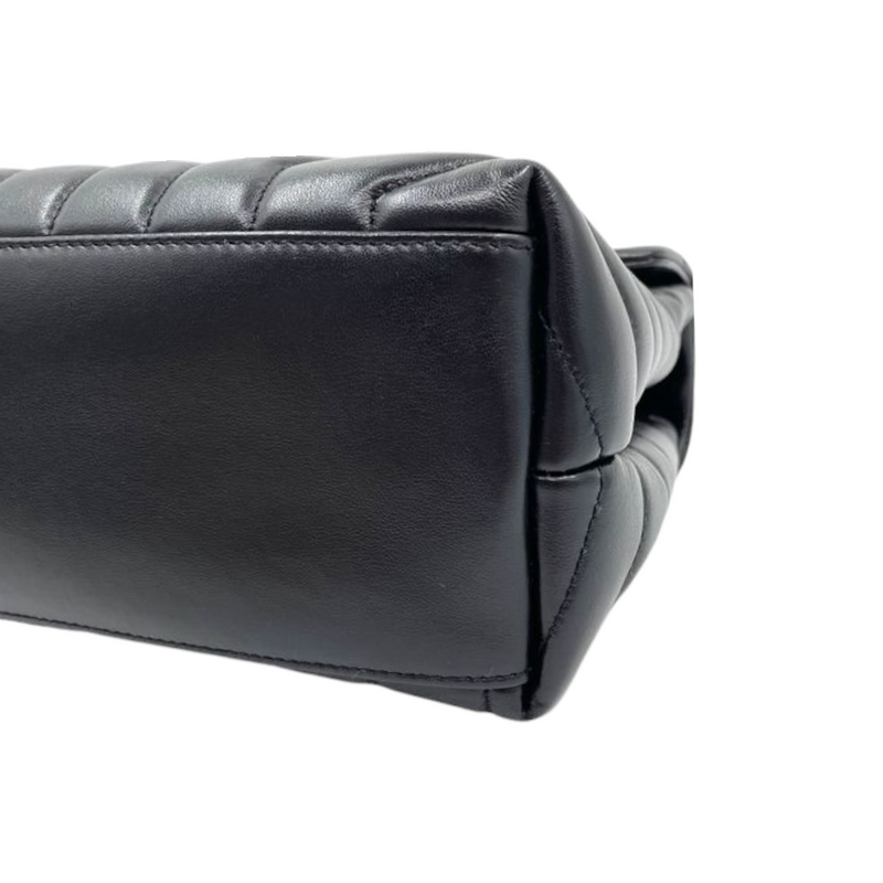 Medium Lou Lou Y Quilted Calfskin Black SHW
