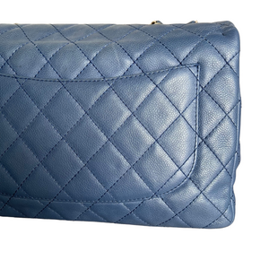 Single Flap Jumbo Washed Caviar Blue SHW