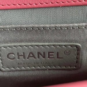 Le Boy Chevron Calfskin Old Medium Pink SHW