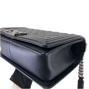 Boy Old Medium Calfskin Black RHW