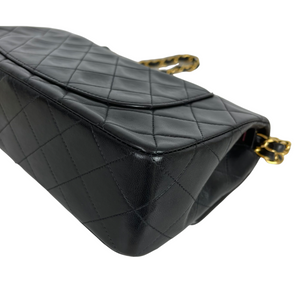 Vintage Classic Double Flap Lambskin Small Black GHW