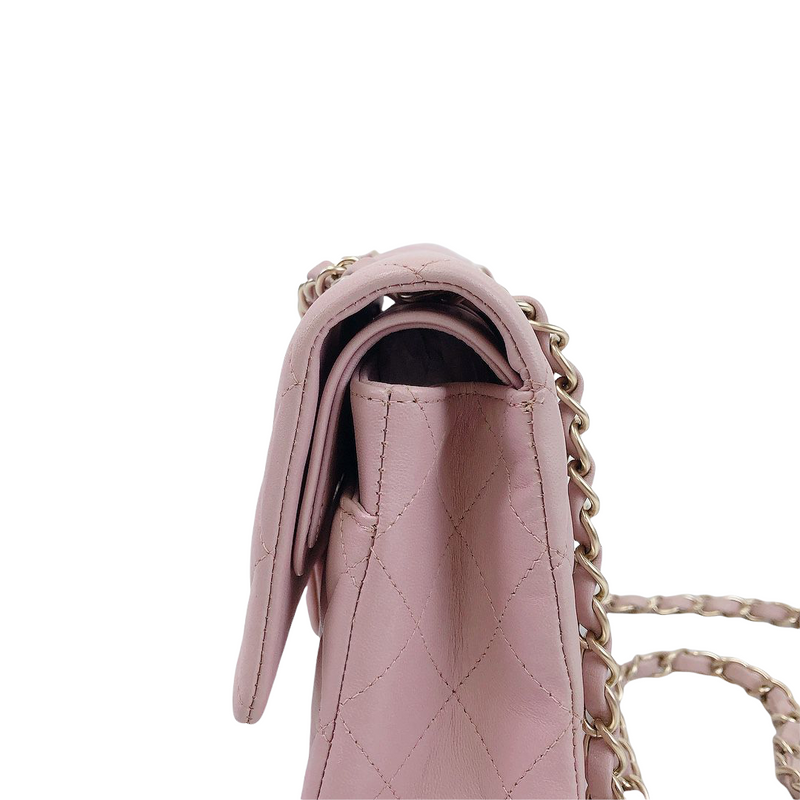 Classic Flap Medium Lambskin Pink GHW