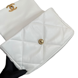 19 Lambskin White Small Mixed Hardware