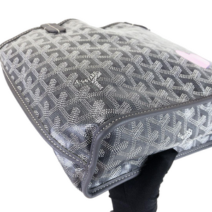 Mini Anjou Reversible Canvas Calfskin Grey SHW