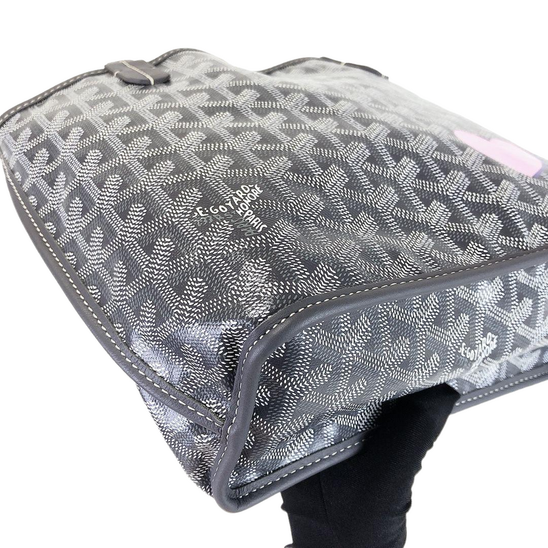 Goyard Embroidered Anjou Grey PM Bag