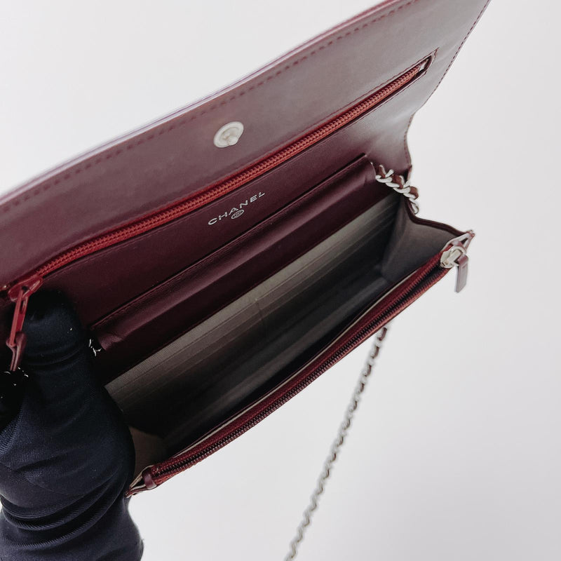 Timeless CC Wallet on Chain Burgundy