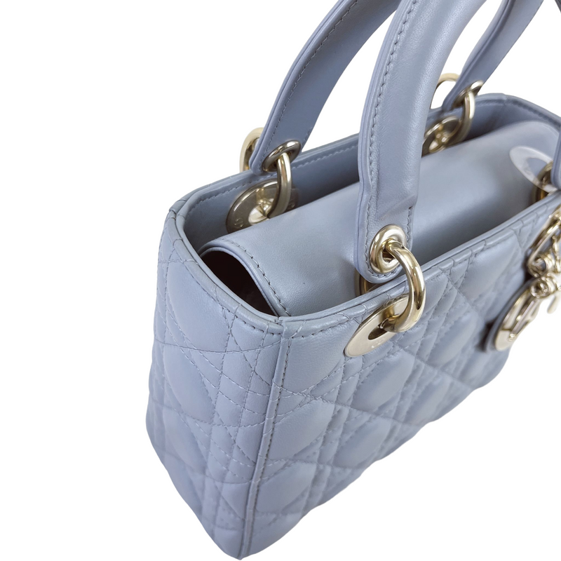 My Lady Dior Lambskin Small Blue GHW