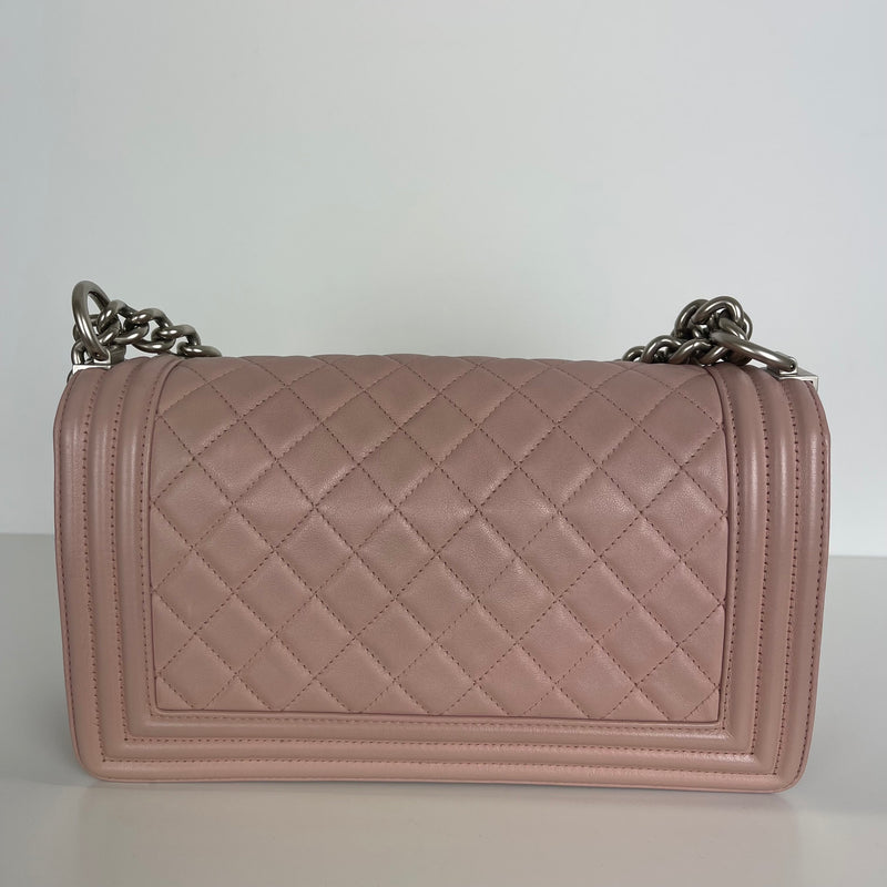 Le Boy Lambskin Old Medium Pink SHW