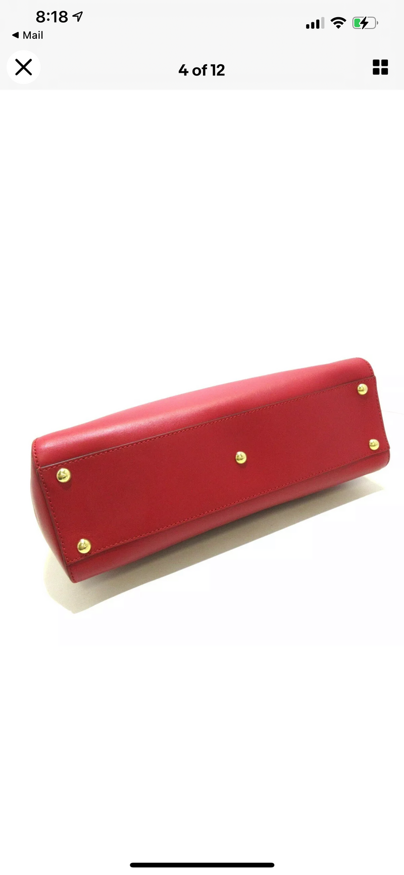 Peekaboo Leather Medium Red GHW