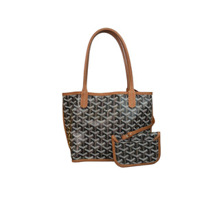 Mini Anjou Tote Canvas Brown SHW