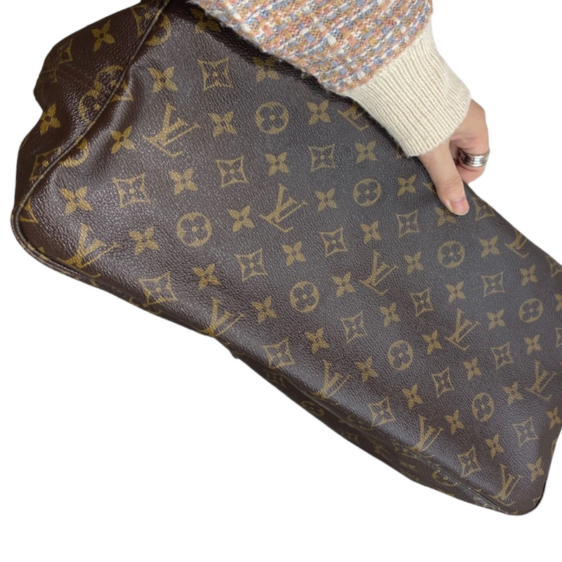 LOUIS VUITTON Handbag Sac Shopping Monogram Canvas Tote Bag W/Added Insert  A852