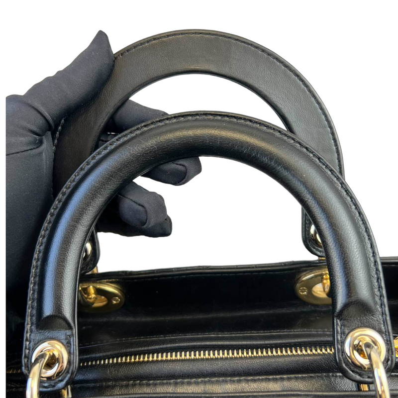 Lady Dior Medium Black GHW