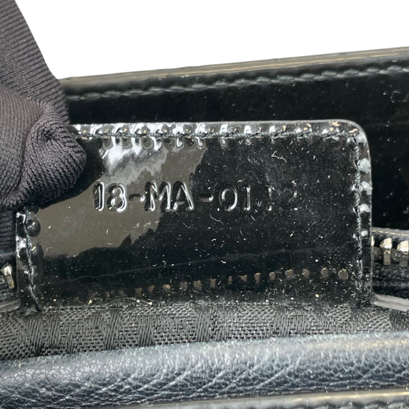 Lady Dior Medium Patent Black SHW
