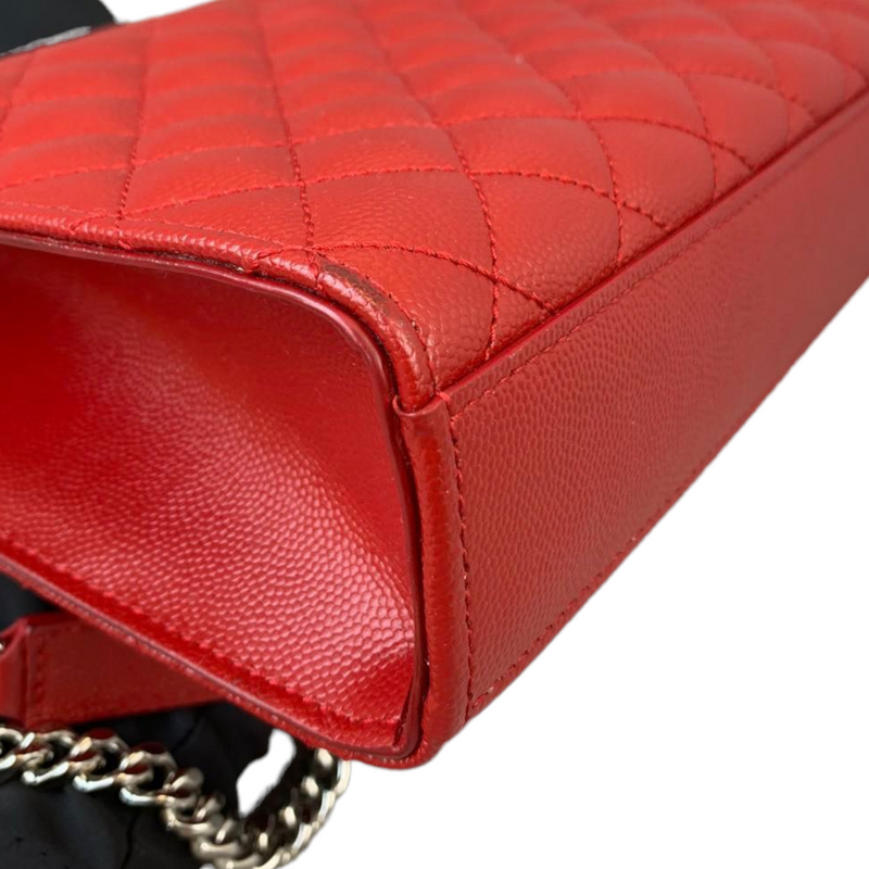 Medium Envelope Grain de Poudre Red GHW