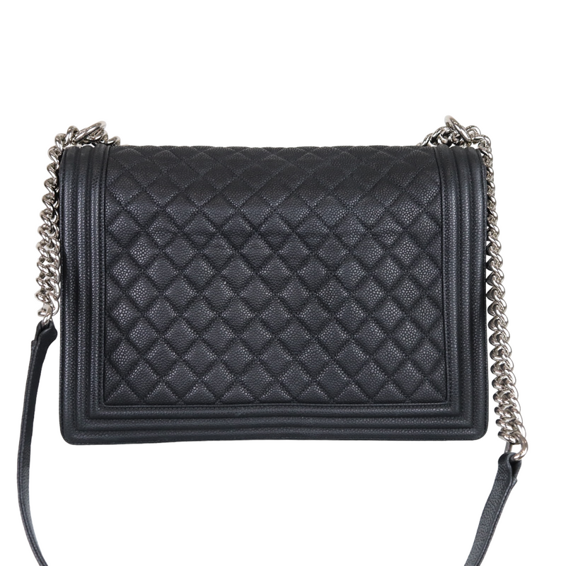 CHANEL PETITE SHOPPING Tote Black Quilted Caviar $1,700.00 - PicClick