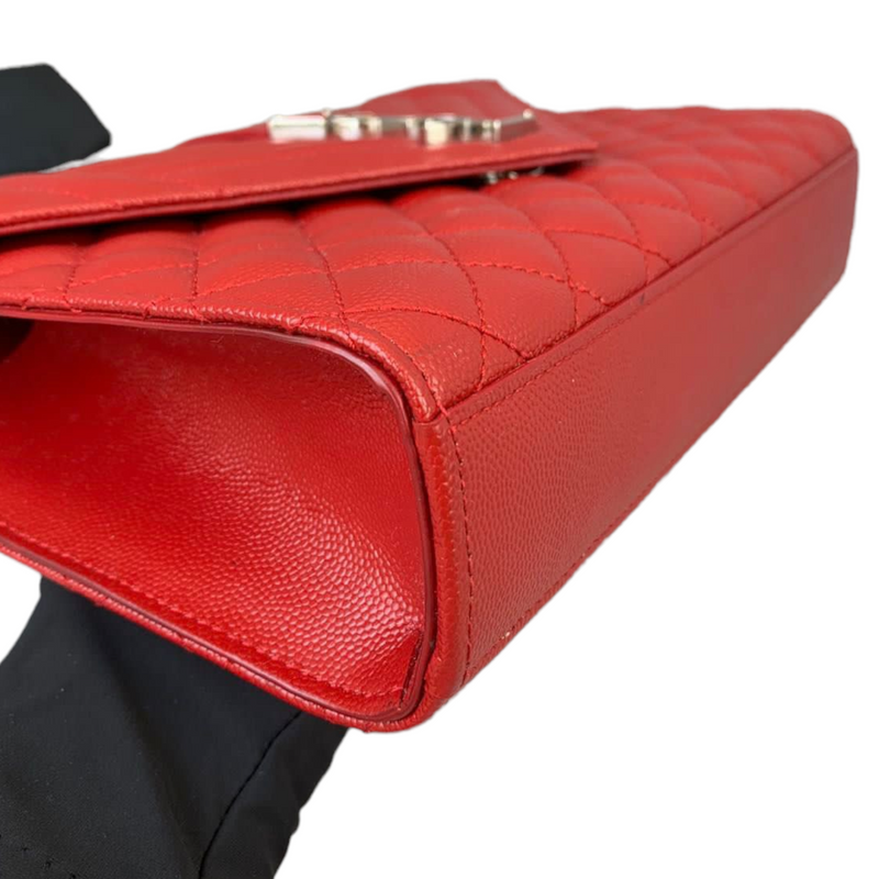Medium Envelope Grain de Poudre Red GHW