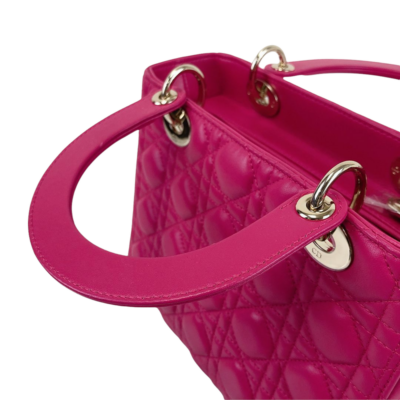 Lady Dior Medium Pink SHW