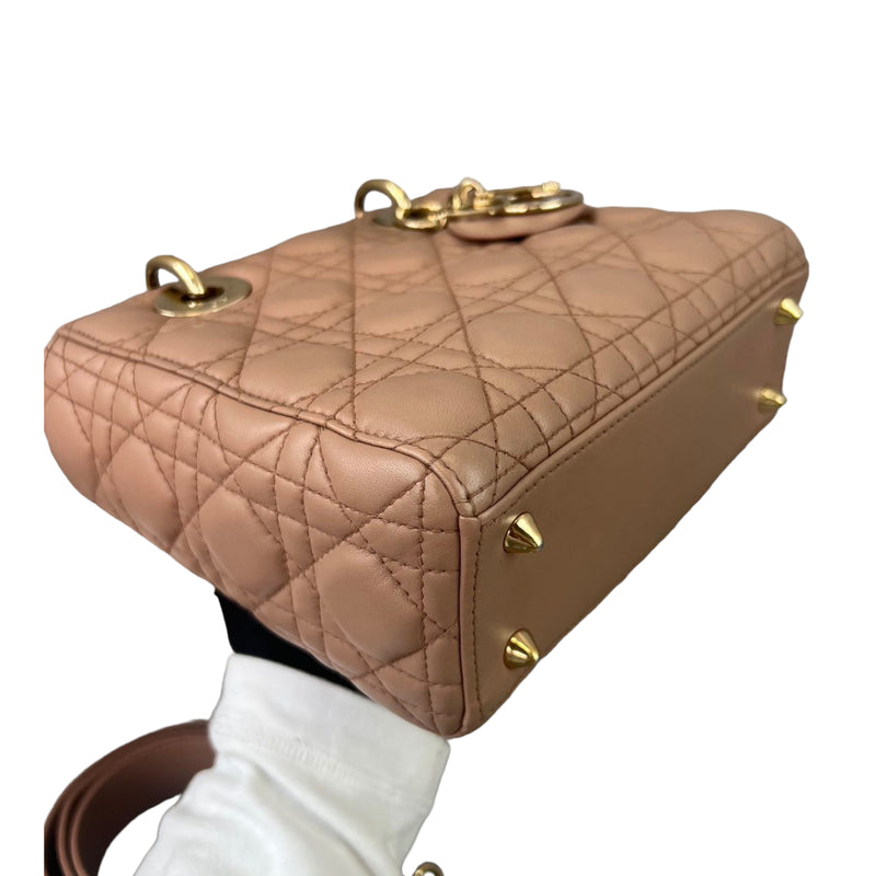 Small ABC Dior Lambskin Beige GHW