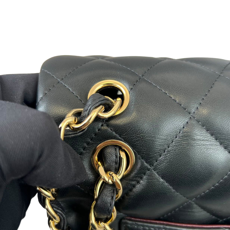 Classic Double Flap Jumbo Lambskin Black GHW