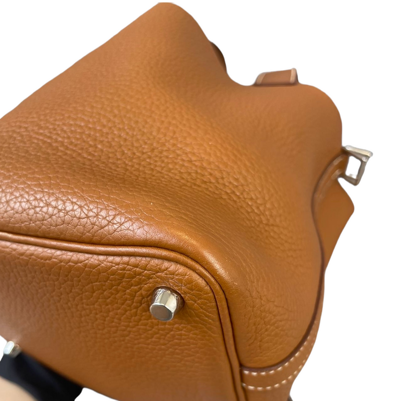 Hermes Noir Taurillon Clemence Leather Picotin Lock 18 Bag Hermes