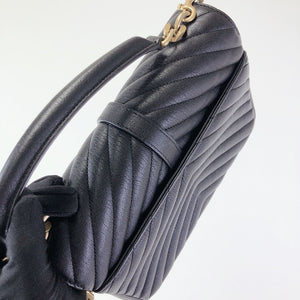 Quilted Medium College Black GHW