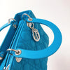 Lady Dior Lambskin Medium Blue SHW