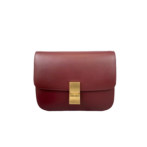 Box Smooth Calfskin Medium Burgundy GHW