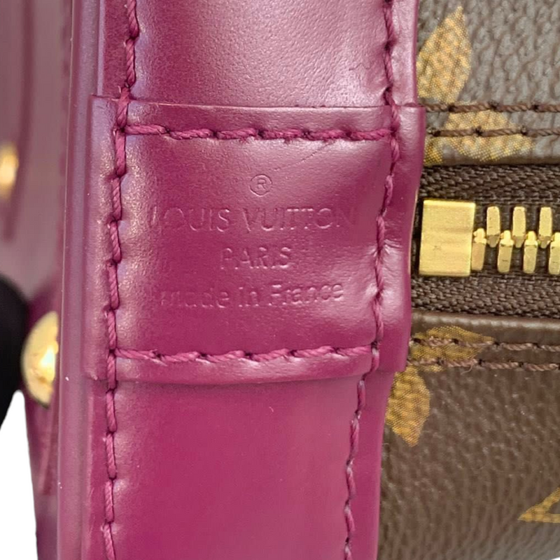 Purple Louis Vuitton Monogram Vernis Alma PM Handbag